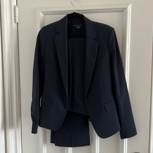 Theory navy blue suit